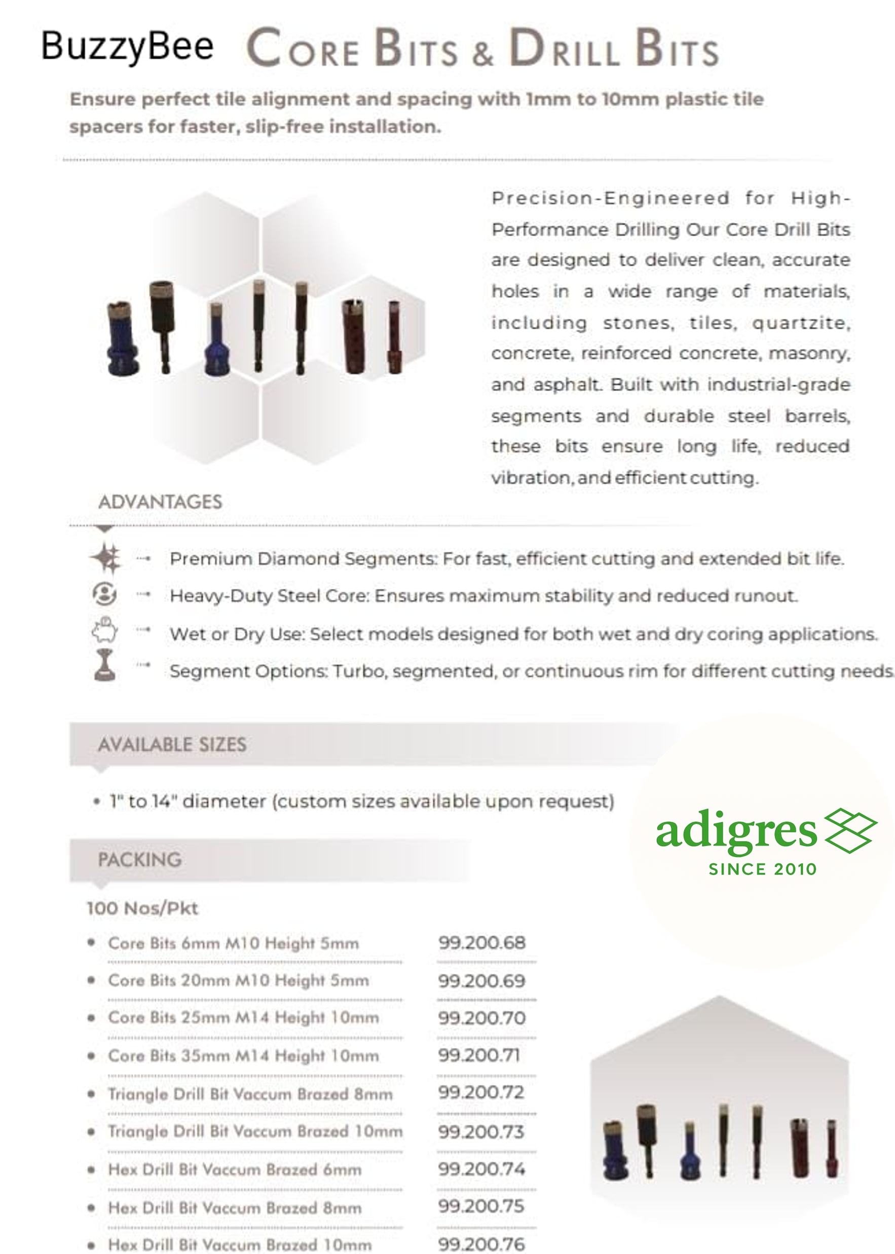 CORE BITS-DRILL BITS